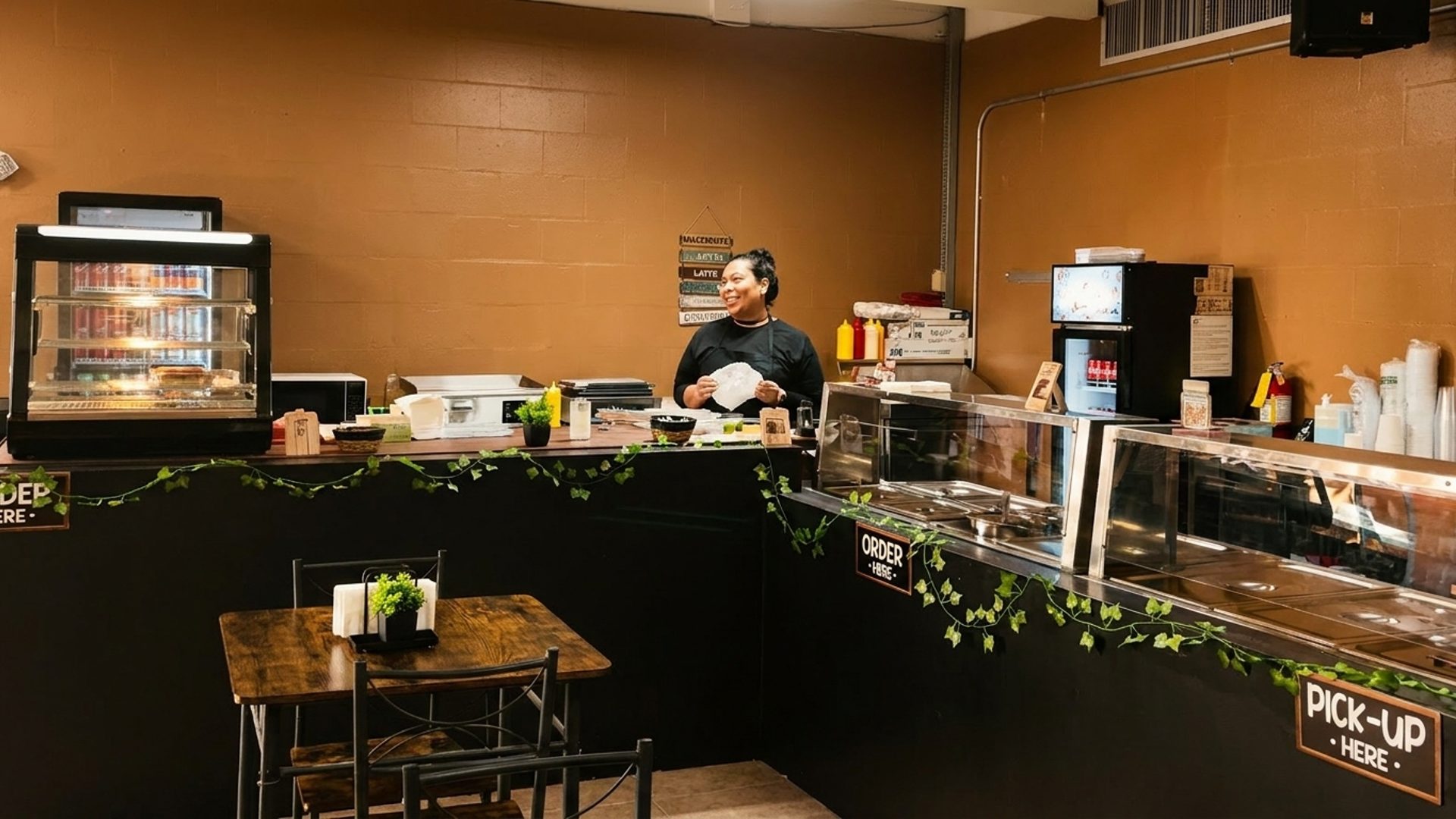 A restaurant and a market in one